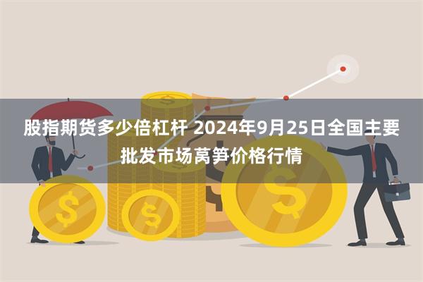 股指期货多少倍杠杆 2024年9月25日全国主要批发市场莴笋价格行情