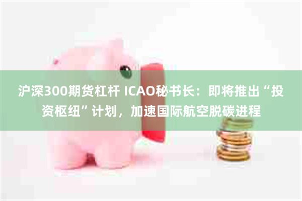 沪深300期货杠杆 ICAO秘书长：即将推出“投资枢纽”计划，加速国际航空脱碳进程