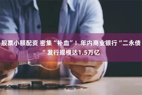 股票小额配资 密集“补血”！年内商业银行“二永债”发行规模达1.5万亿